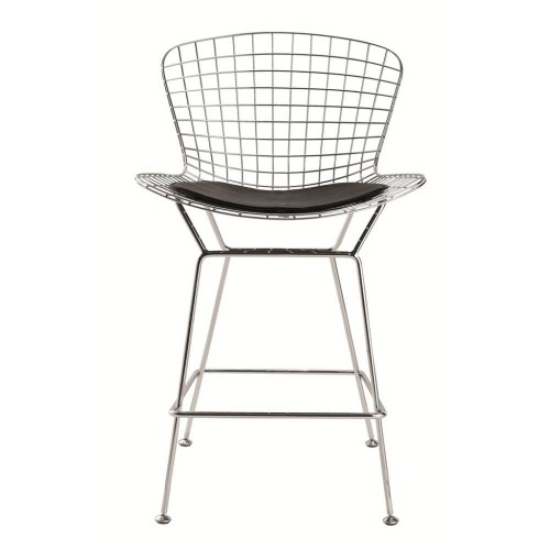Fine Mod Imports Wire Counter Height Chair FMI2126, White