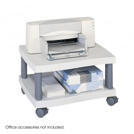 Safco Wave Under Desk Printer Stand Light Gray 1861GR