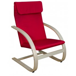 Regency 2000NTRD Niche Mia Bentwood Reclining Chair in Natural/ Red