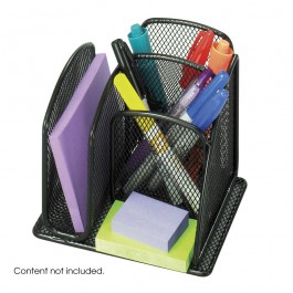 Safco Onyx Mini Organizer Qty.6 Pack Black 3250BL