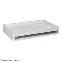 Safco Giant Stack Tray for 24 x 36 Documents Qty. 2 Pack White 4897