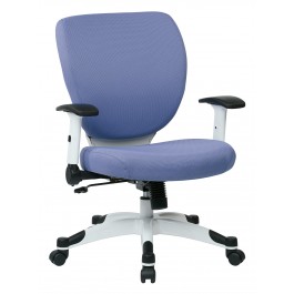 Office Star 5200W-5819 Managers Chair with Padded Mesh Seat in Violet