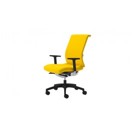 Encore 5383-H-U Pinnacle Upholstered High Back Adjustable T-Arms Synchro Knee Tilt Chair