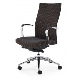 Encore 5584-U Memento Upholstered Back Fixed Cantilever Arm Executive Management Synchro Knee Tilt Chair