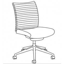 Encore 5654-C Memento Upholstered Channel Back Fixed Cantilever Arm Executive Management Swivel Tilt Chair