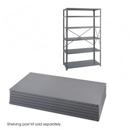 Safco 48 x 24 Industrial 6 Shelf Pack Gray 6255