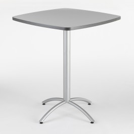 Iceberg CafйWorks Bistro Table 36 inch Square - Gray 65631