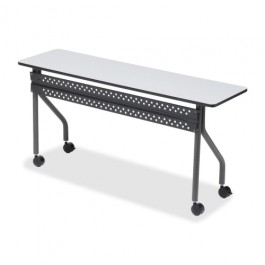 Iceberg OfficeWorks Mobile Training Table 18 inch x 60 inch - Gray 68057