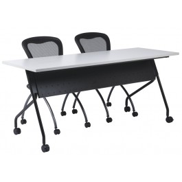 Office Star Furniture Training 5 Inch Black Frame with Grey Top 84225BG