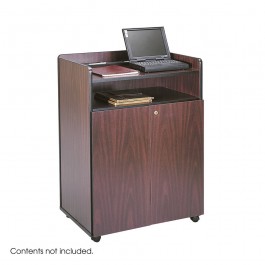 Safco Executive Presentation Stand Mahogany 8919MH