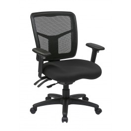 Office Star 90662-30 ProGrid Back Mid Back Managers Chair in Coal