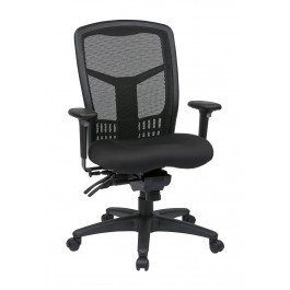 Office Star 92892-30 ProGrid High Back Managers Chair in Coal