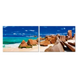 Wholesale Interiors AF-1086AB Tasmanian Tide Mounted Photography Print Diptych