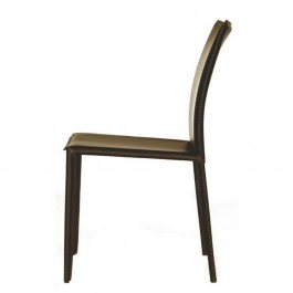 Wholesale Interiors ALC-1025 Brown Rockford Brown Leather Dining Chair