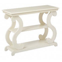 Office Star ASHCSL-YM8 Ashland Console Table in Antique Beige Finish