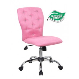 Boss B220-PK Tiffany Microfiber Chair in Pink