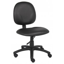 Boss Diamond Task Chair in Black Caressoft B9090-CS