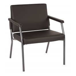 Office Star BC9602-R107 Bariatric Big and Tall Chair in Dillion Black Fabric