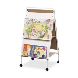 Balt Display Easel with Wheels Double-sided with Marker Tray BLT33543
