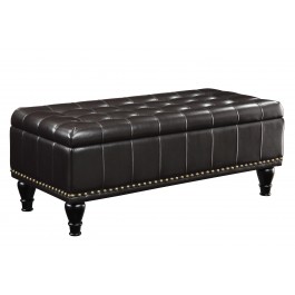 Office Star BP-CDOT45-B1 Caldwell Storage Ottoman in Espresso