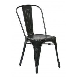 Office Star BRW29A4-AB Bristow Armless Chair 4 Pack in Antique Black