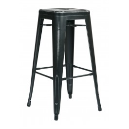 Office Star BRW3030A4-AB Bristow 30" Antique Metal Barstool 4 Pack