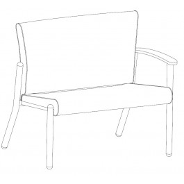 Lazboy BSP14RWS Sparta Bariatric Wall Saver Right Arm Guest with Seat Clean-Out