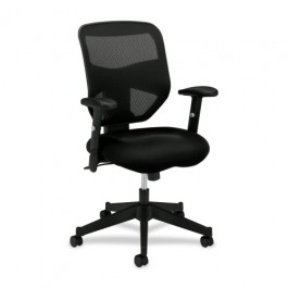 Basyx Task Chair Pneumatic 29" x 36" x 42-1/2" Black Mesh BSXVL531MM10