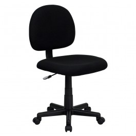 Flash Furniture Mid-Back Ergonomic Black Fabric Task Chair BT-660-BK-GG