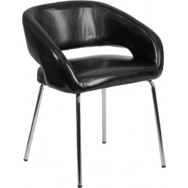 Flash Furniture CH-162731-BK-GG Fusion Leather Chair in Black