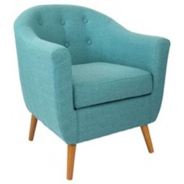 Lumisource CHR-AH-RKWL TL Rockwell Accent Chair in Teal