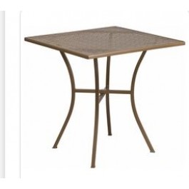 Flash Furniture CO-5-GD-GG 28" Steel Patio Table in Gold (Default)