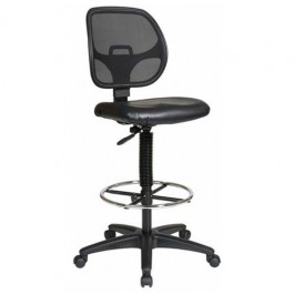 Office Star Work Smart Black Vinyl DC2990V