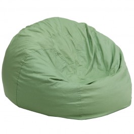 Flash Furniture Oversized Solid Green Bean Bag Chair DG-BEAN-LARGE-SOLID-GRN-GG