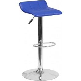 Flash Furniture DS-801B-BL-GG Vinyl Barstool in Blue