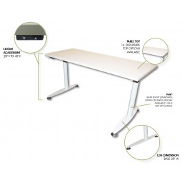 OpenPlan E-TABLE60-TT2460 Powered Adjustable Height Table