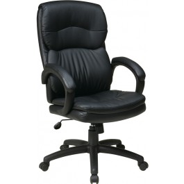 Office Star Work Smart Chair Black/Eco-Leather EC9230-EC3