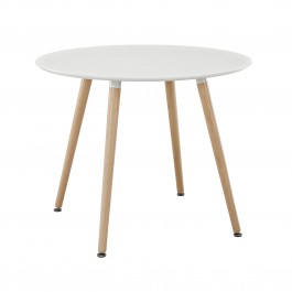 Modway EEI-1055-WHI Track Circular Dining Table in White