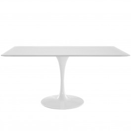 Modway EEI-1656-WHI Lippa 60" Rectangle Dining Table in White