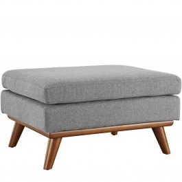 Modway EEI-1797-GRY Engage Fabric Ottoman in Expectation Gray