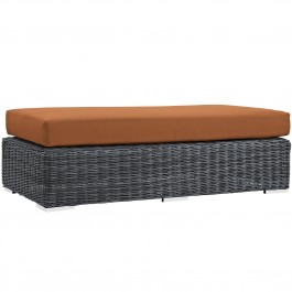 Modway EEI-1877-GRY-TUS Summon Outdoor Patio Sunbrella Rectangle Ottoman in Canvas Tuscan