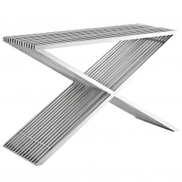 Modway EEI-2095-SLV Press Console Table in Silver