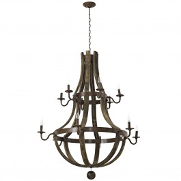 Modway EEI-2109-BRN Trebuchet Chandelier in Brown