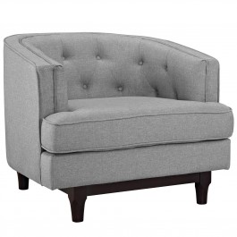 Modway EEI-2130-LGR Coast Armchair in Light Gray