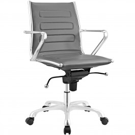 Modway EEI-2214-GRY Ascend Mid Back Office Chair In Gray