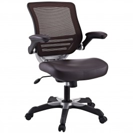 Modway EEI-595-BRN Edge Office Chair in Brown