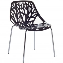 Modway EEI-651-BLK Stencil Dining Side Chair in Black