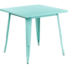 Flash Furniture ET-CT002-1-MINT-GG Mint Metal Indoor Table in Mint