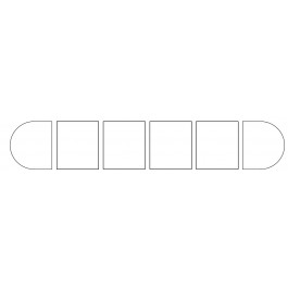 Office Star EXP-TYP30R-CHY Expandable Cherry Racetrack Table 30 Feet