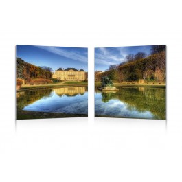 Wholesale Interiors Fg-1069Ab French Chateaux Mounted Photography Print Diptych